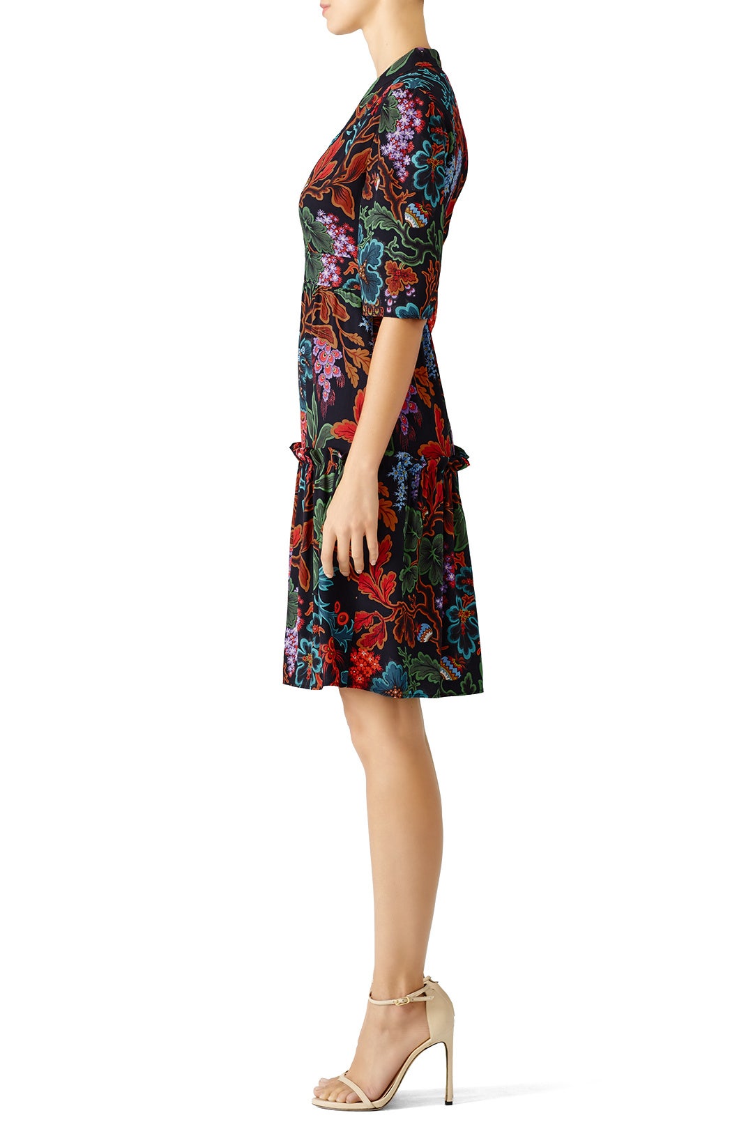 Forest Flower Printed Dress by Philosophy di Lorenzo Serafini 1