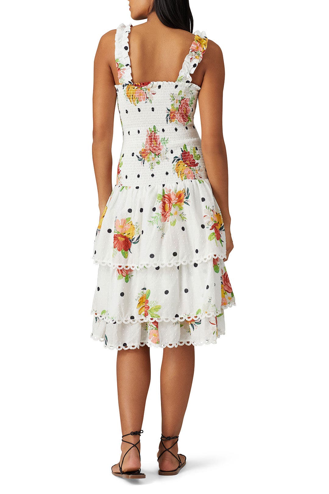 White Nanaju Midi Dress by FARM Rio 2