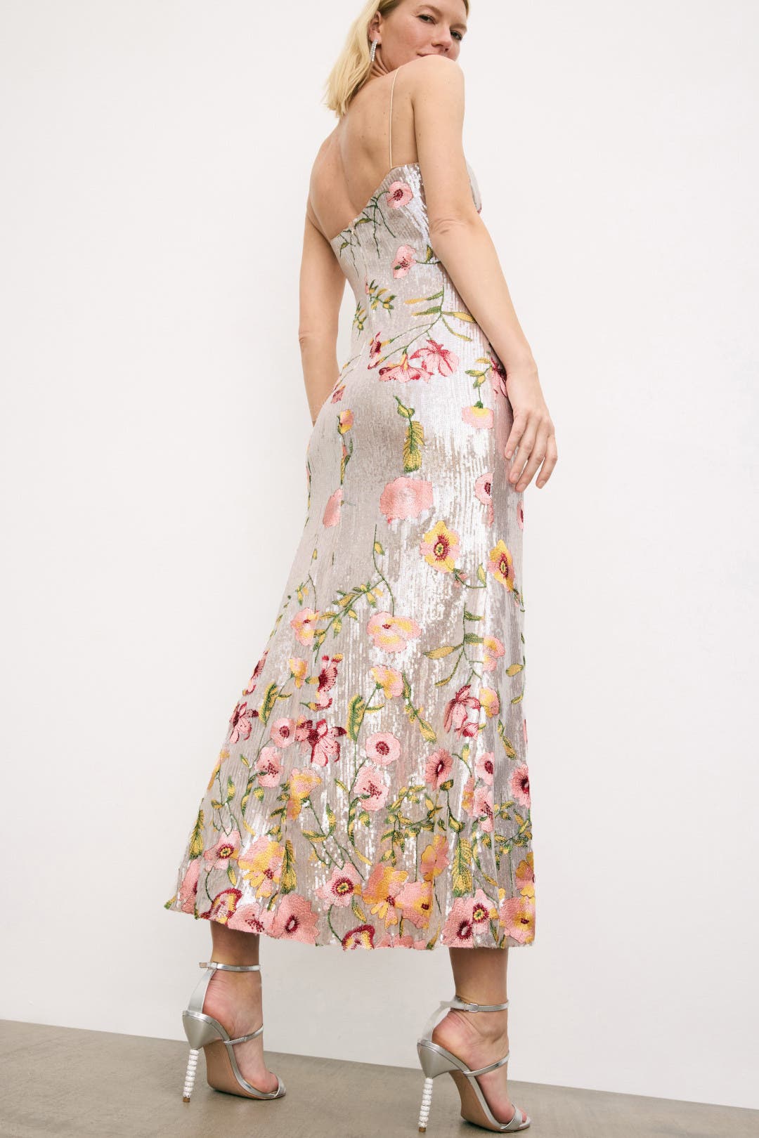 Bustier Floral Applique Gown by Ieena for Mac Duggal | Rent