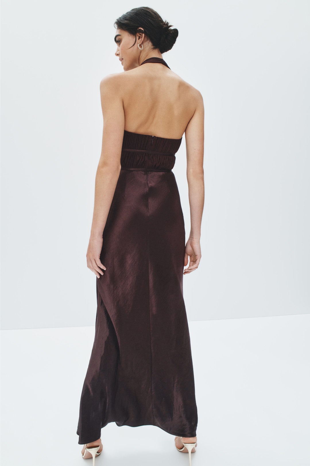 Celine Satin Maxi Dress
