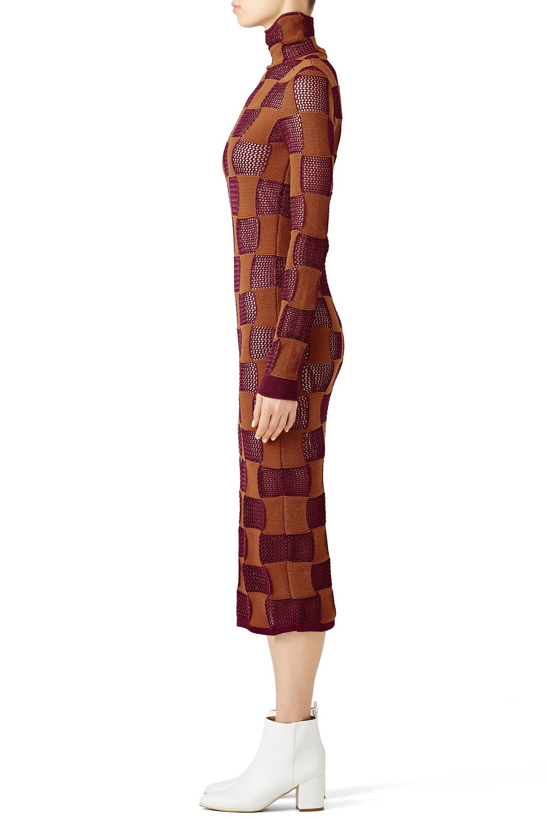 Sheer Ruby Checkered Dress by Marni 2