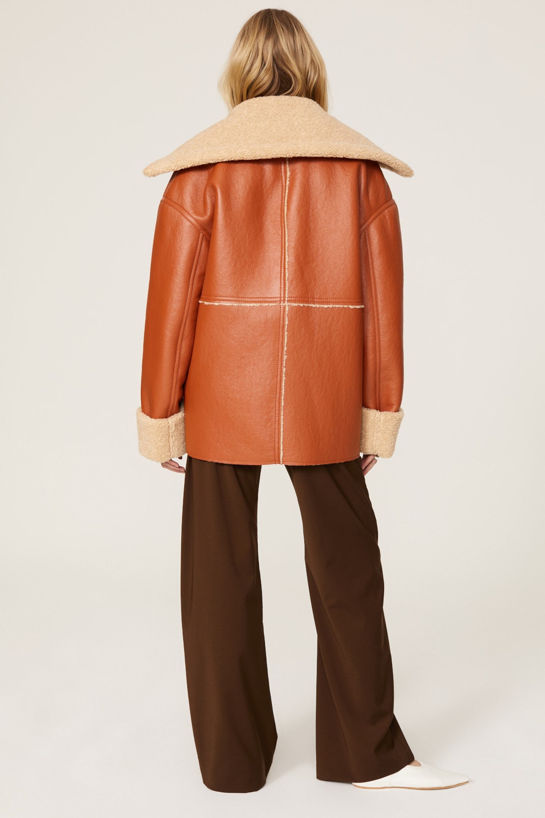 Beryl Faux Leather Coat by Nanushka 2