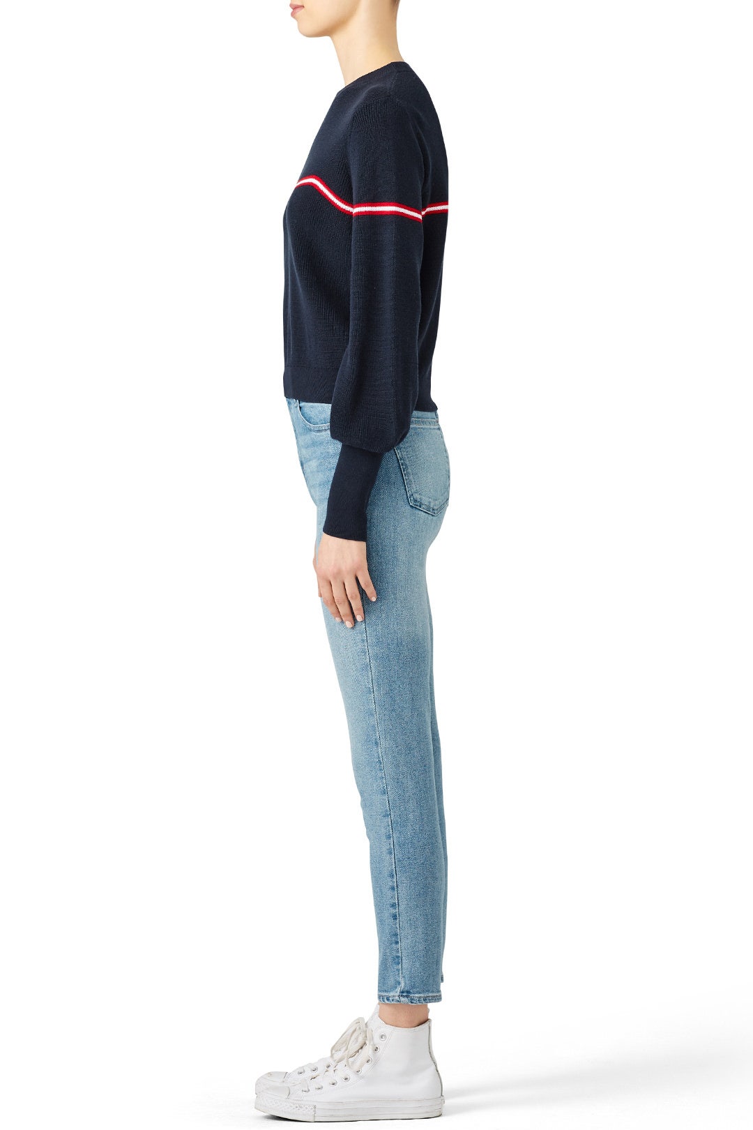 Sculpture Stripe Sweater by The Fifth Label 1