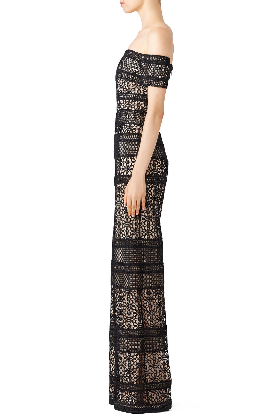 Bicolor Lace Jumpsuit by ML Monique Lhuillier 2