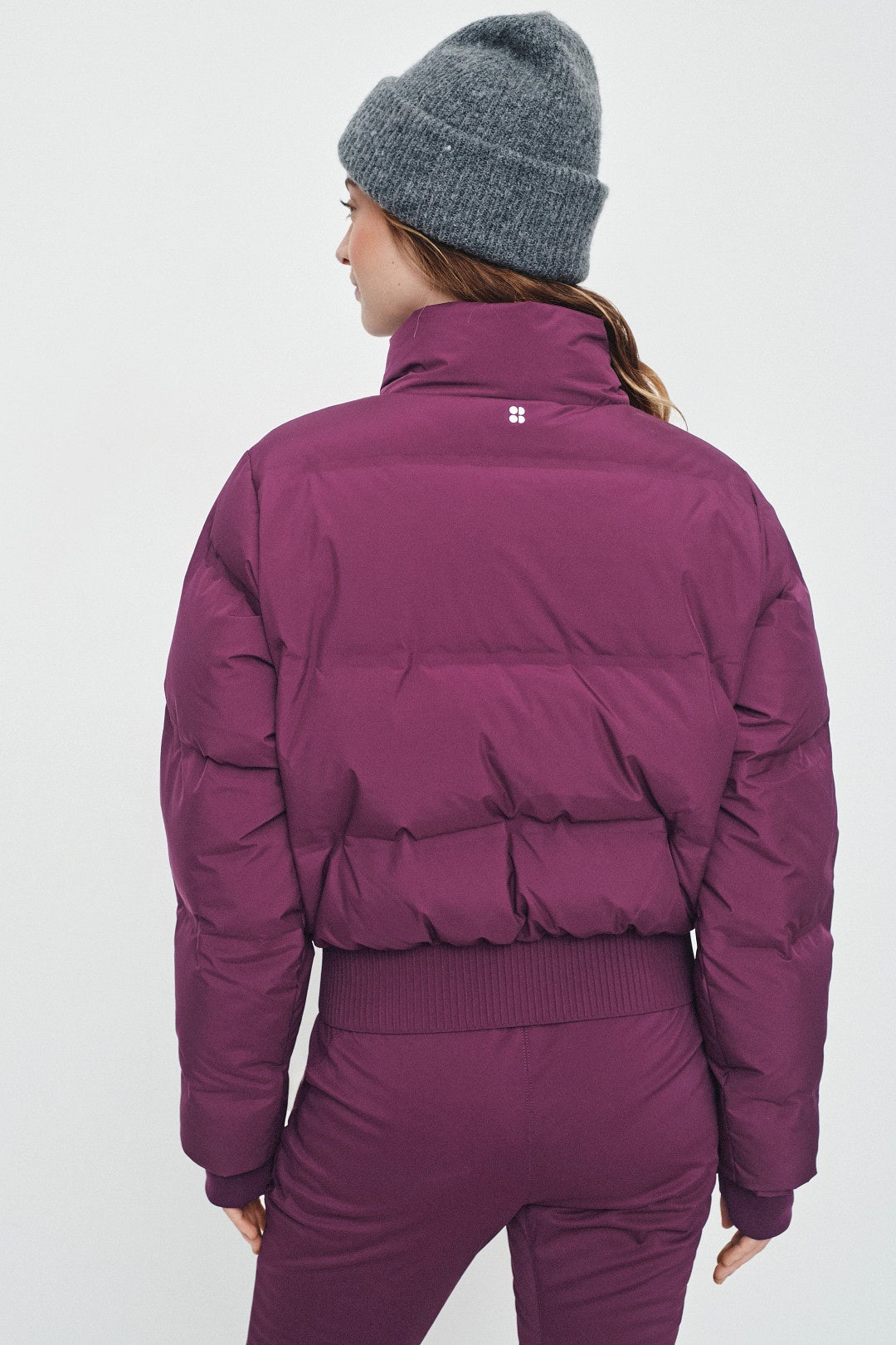 Purple Cropped Waterproof Ski Jacket by Sweaty Betty 2