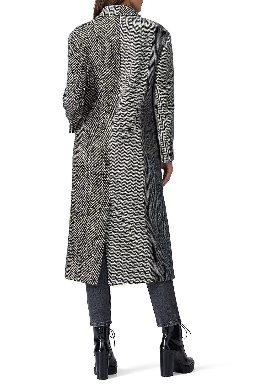 Multi Herringbone Coat