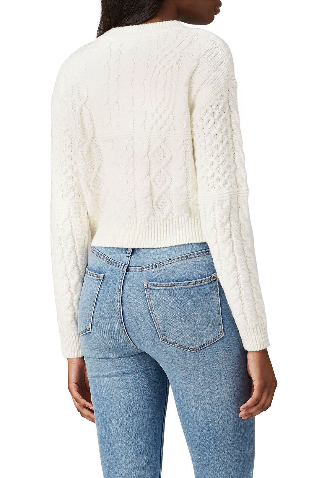 Ivory Mix Cable Cardigan by VOX LUX 2