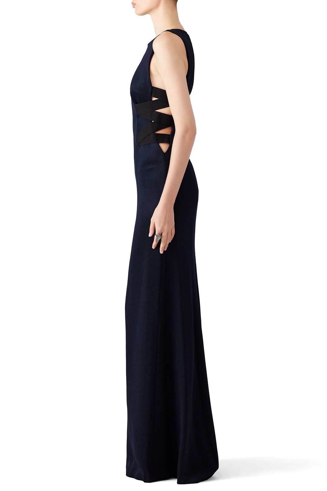 Midnight Stretch Gown by GALVAN 2