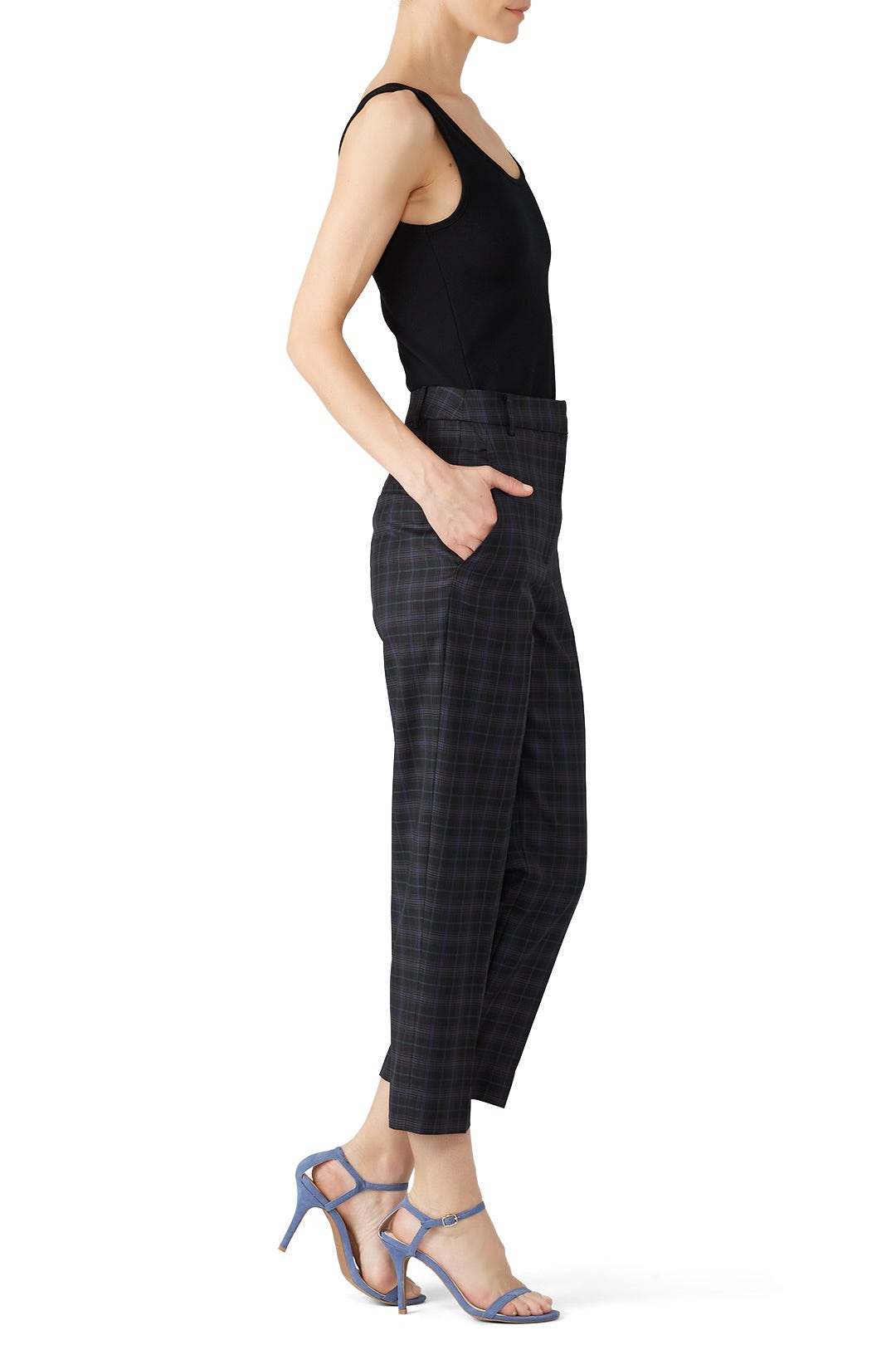 Marvel Plaid Taylor Pants by Tibi 2