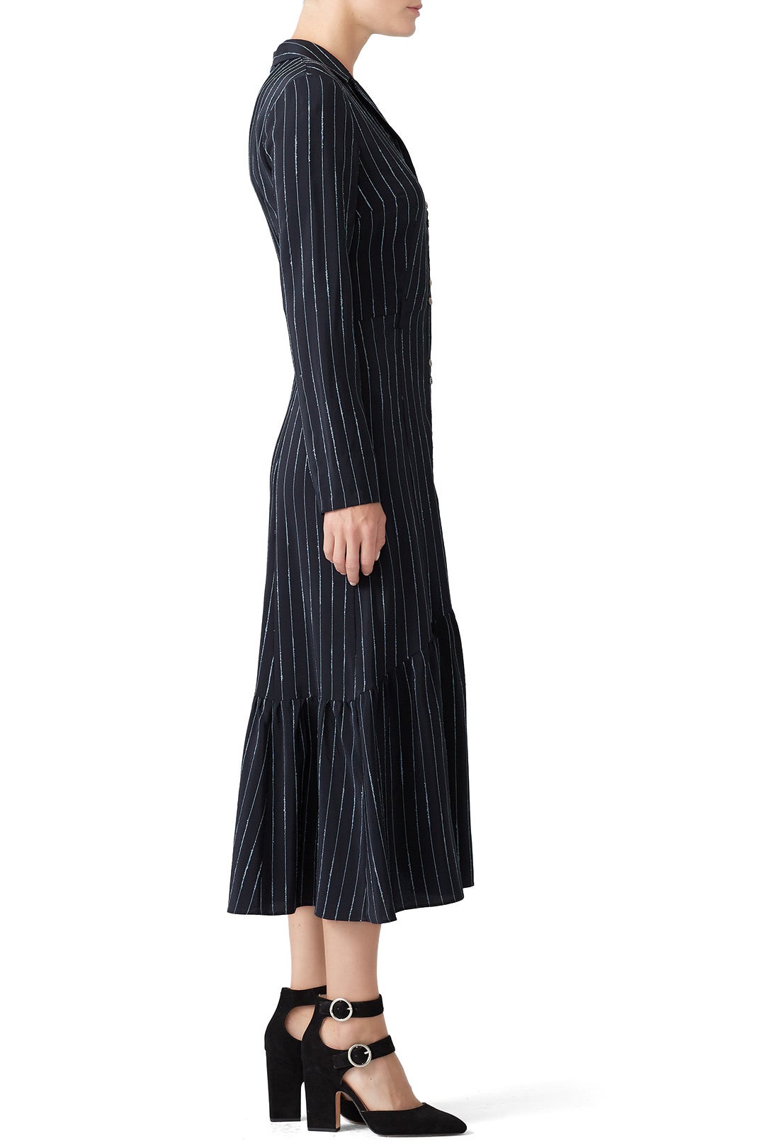 Navy Cinched Flare Dress by Becken 1