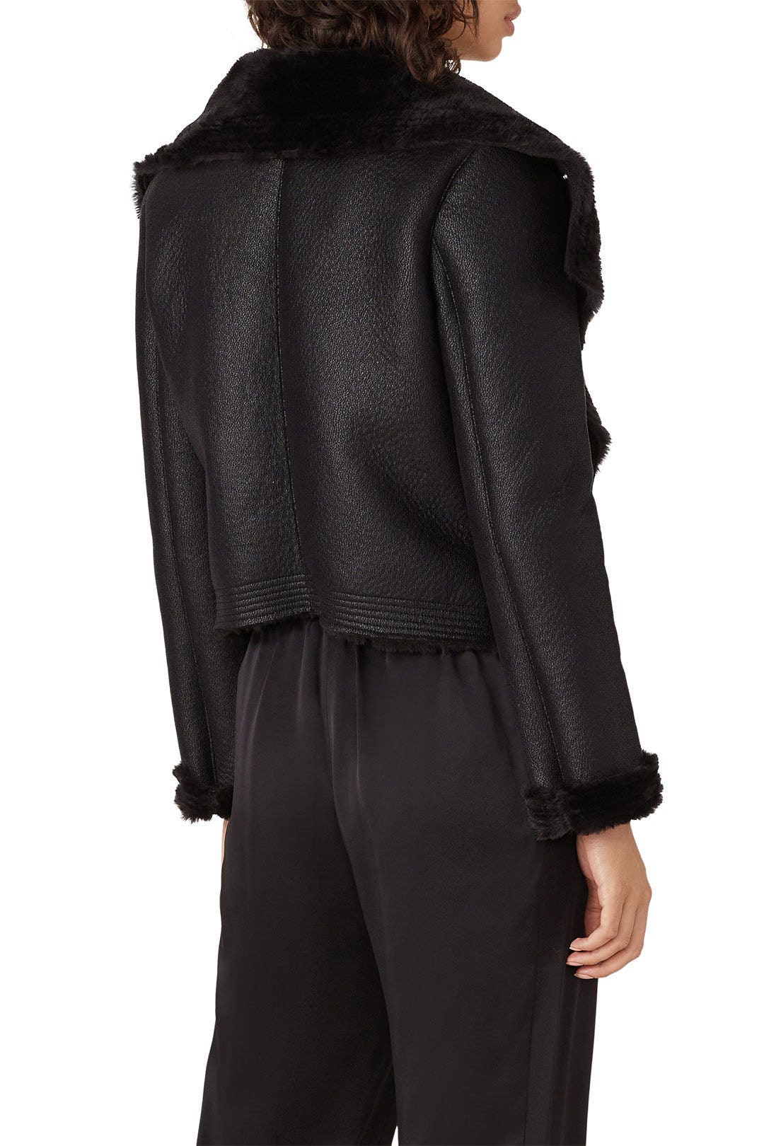 Faux Leather Late Night Shift Jacket by BLANKNYC 2