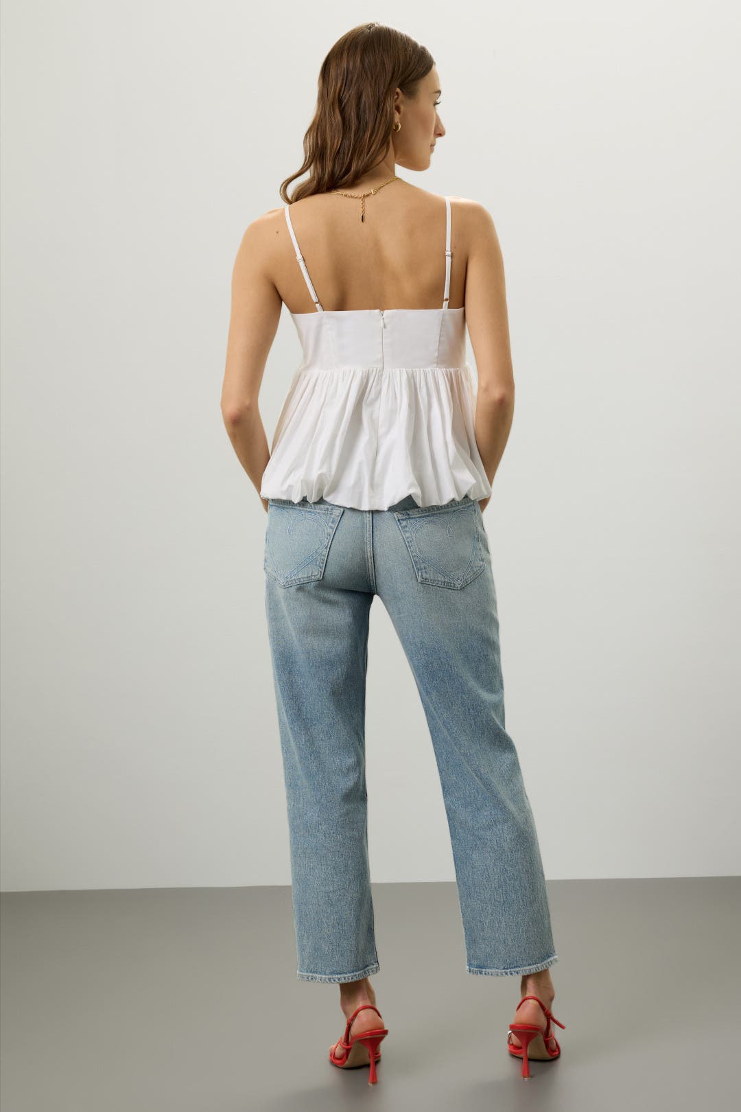 Bubble Hem Tank Top by CeCe | Rent the Runway