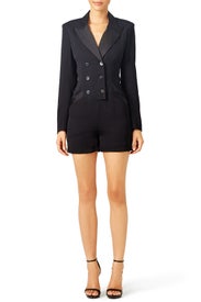 Diane Tux Romper by Nicole Miller