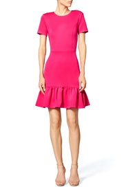 Fuchsia Flutter Dress by Opening Ceremony