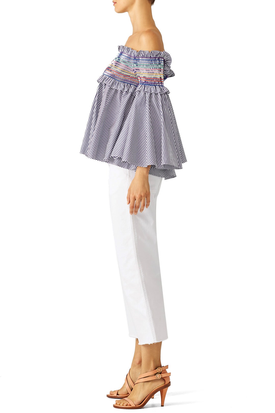 Navy Striped Davenport Top by Petersyn 2