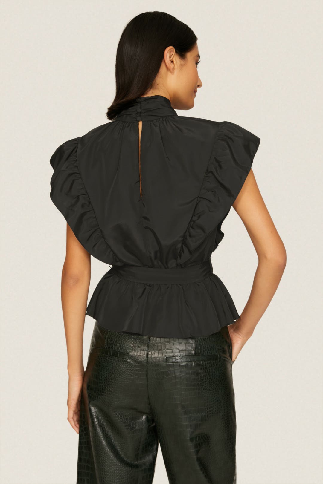Brynn Ruffle Wrap Top by Derek Lam 10 Crosby | Rent the Runway
