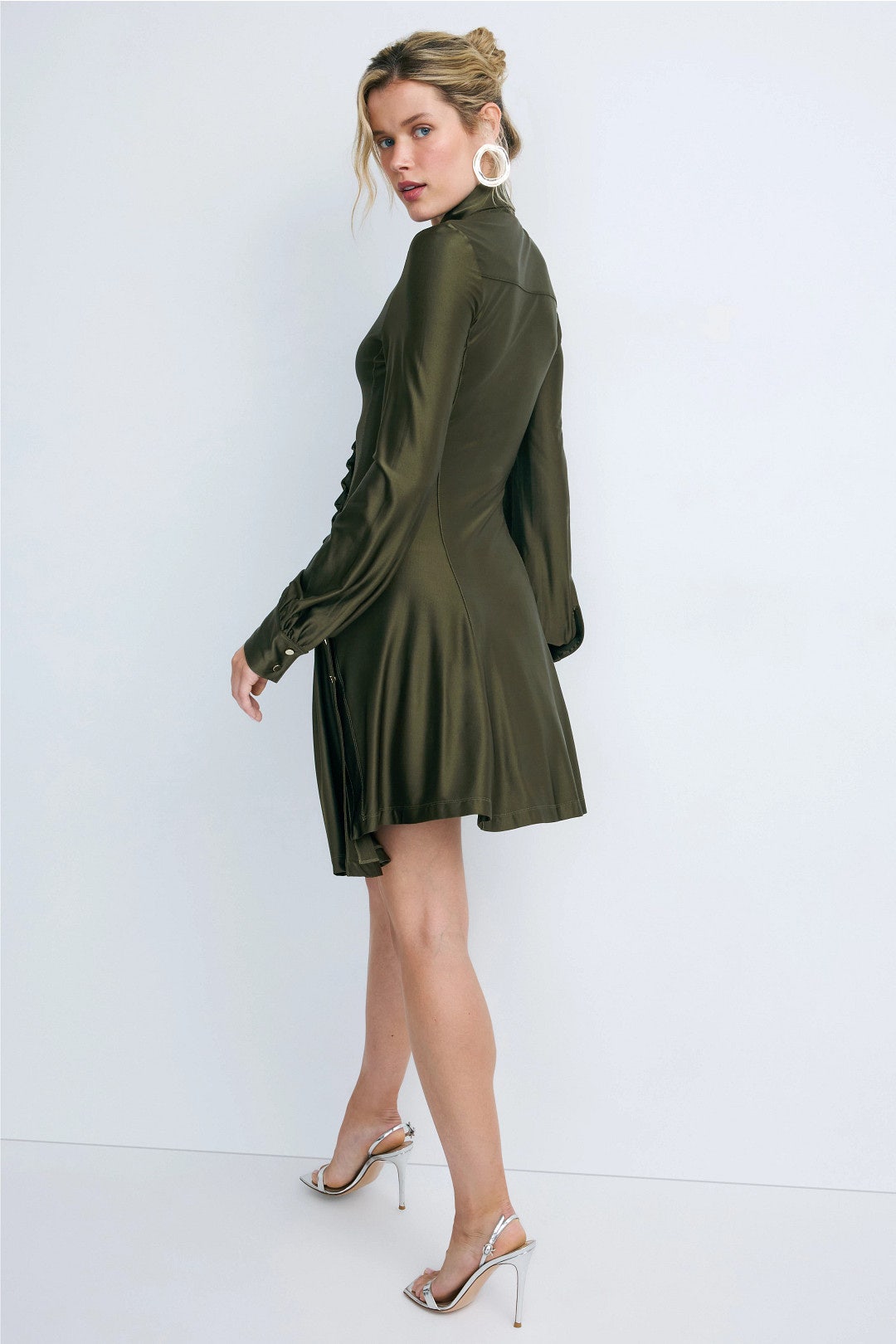 Robe Asymmetrical Button Detail Dress by Rabanne 2