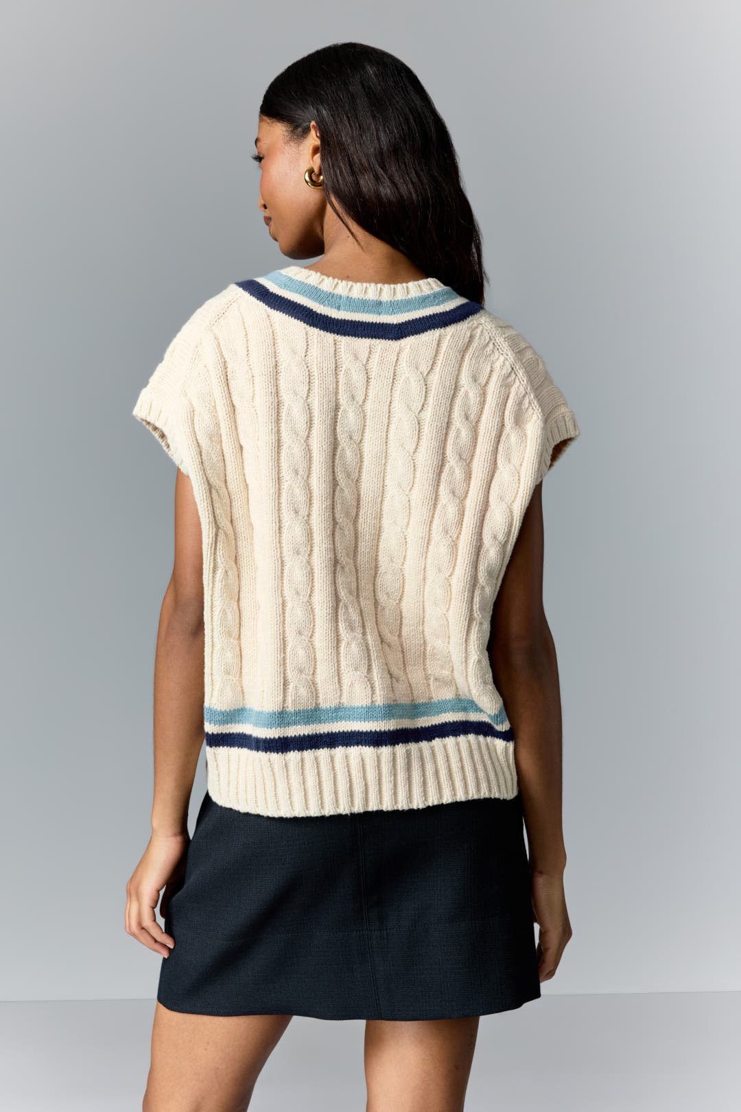 Cable-Knit Cotton Cricket Sweater Vest by Polo Ralph Lauren | Rent