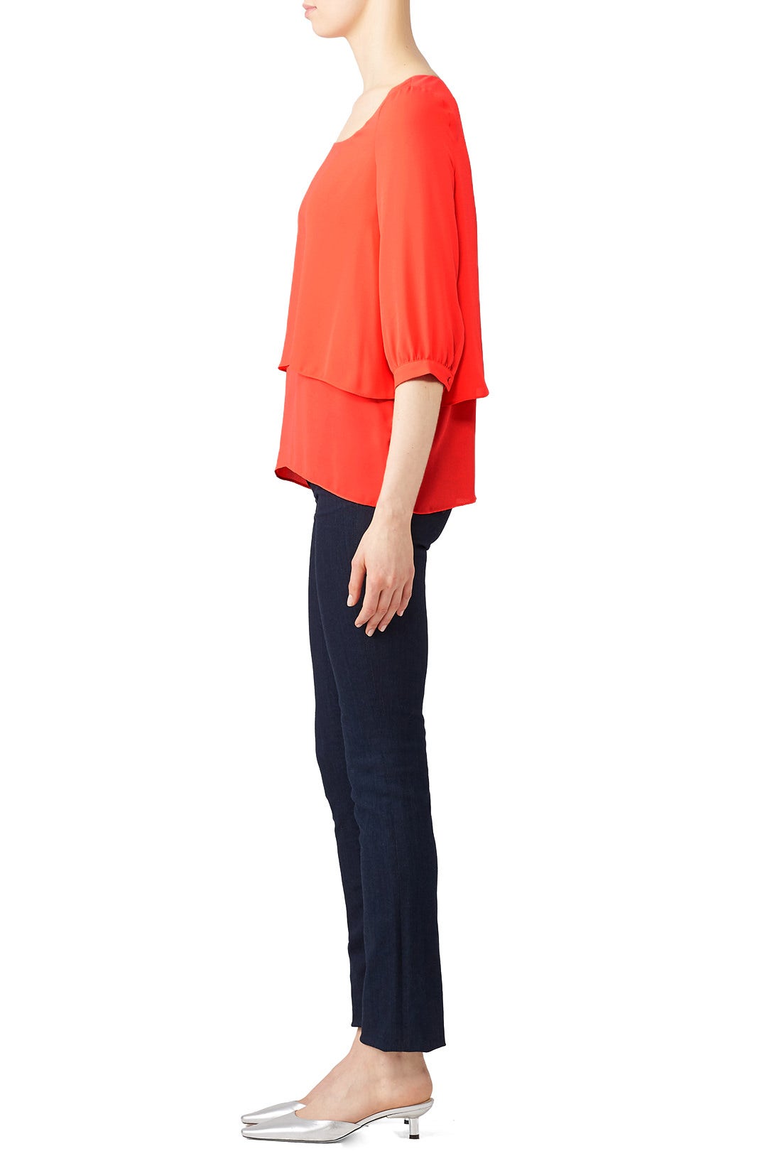 Coral Tiered Top by Paper Crown 1