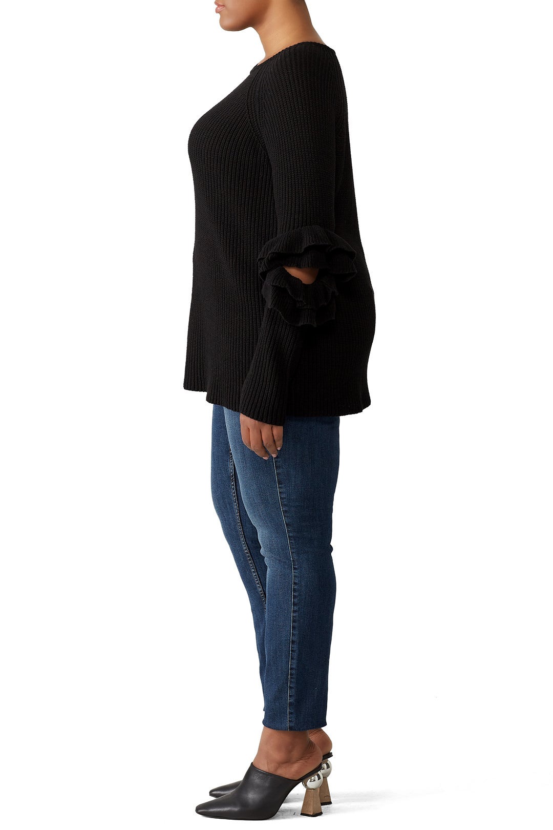 Ruffled Cutout Sweater by ELOQUII 1