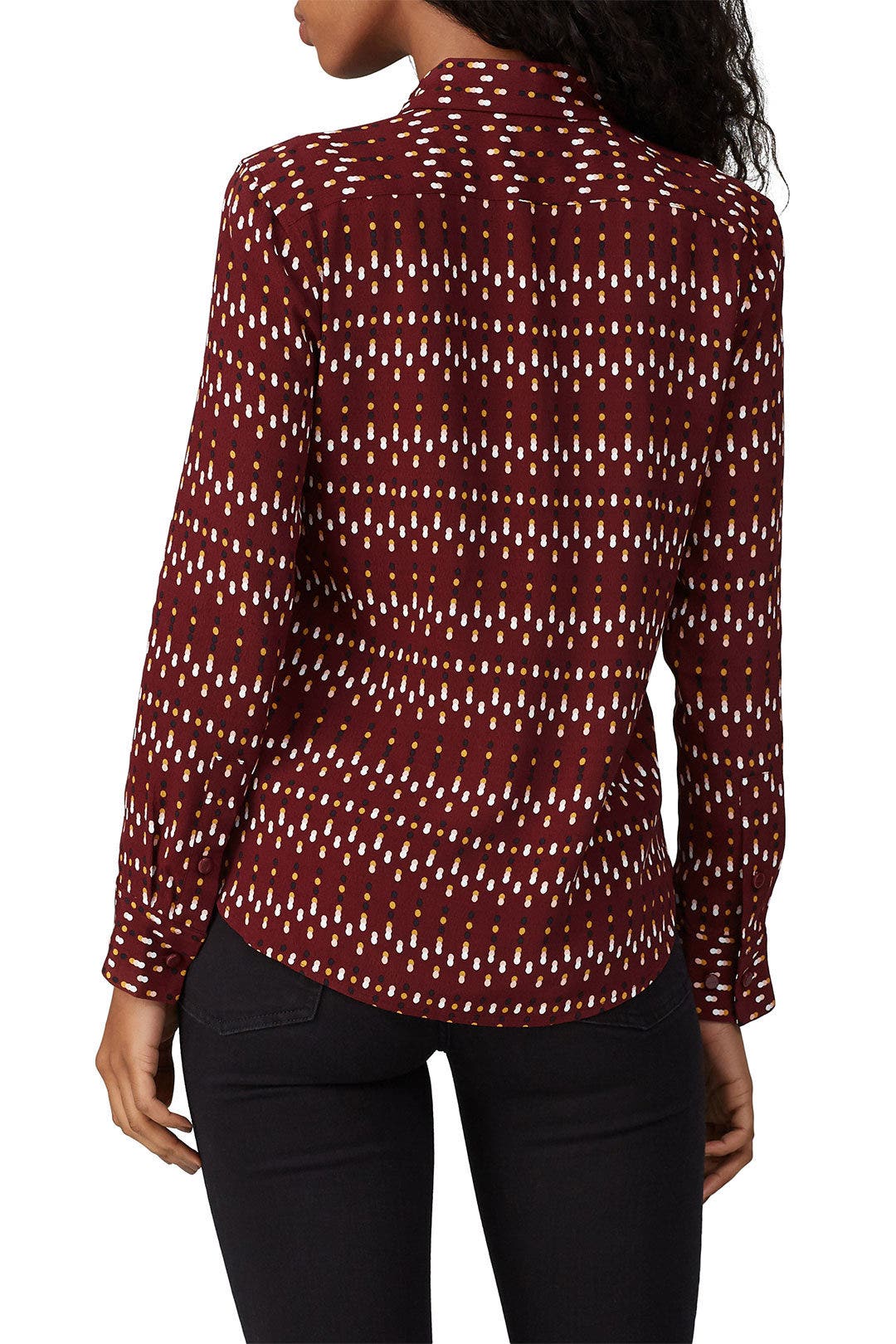Tawny Port Multi Leema Shirt by Equipment 1