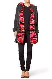 Vibrant Waxed Parka by Giamba