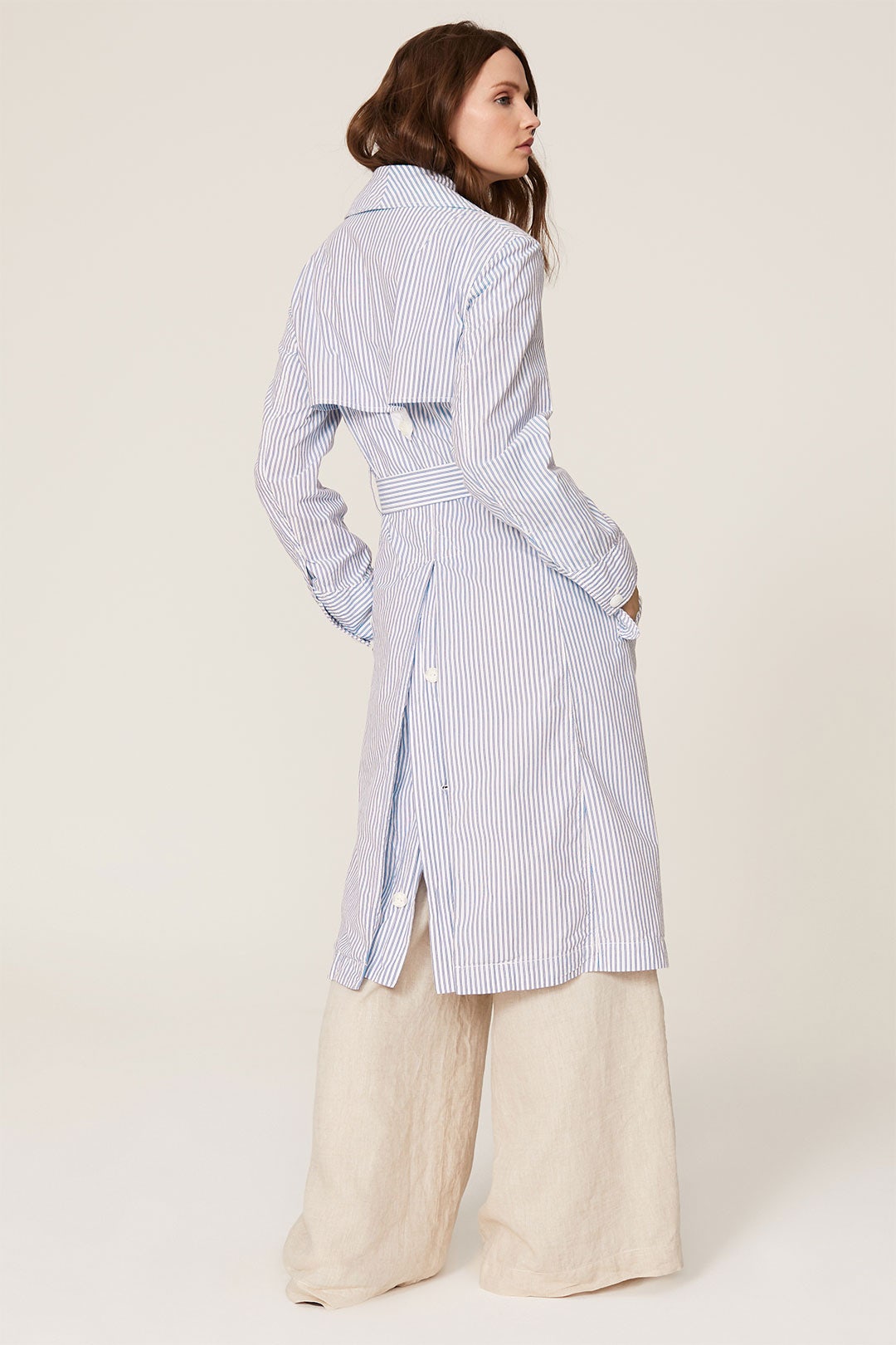 Adriene Striped Trench Coat by rag & bone 2