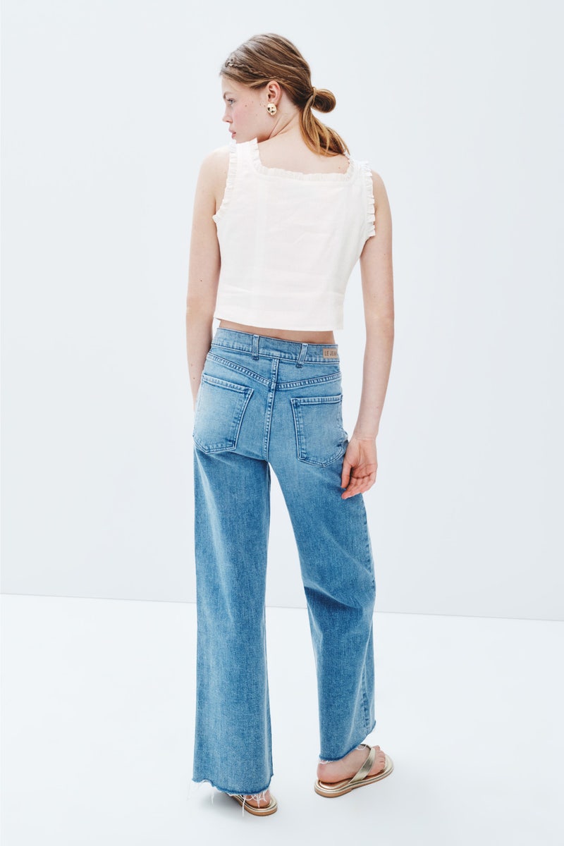 Linen Ruffle Cami by LE JEAN - Photo 2