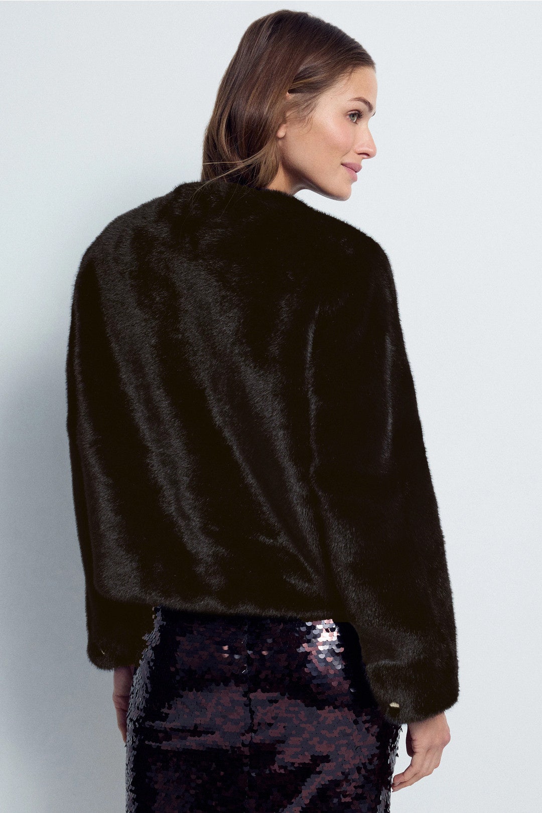 Gifanita Collarless Fur Coat by Maje 2