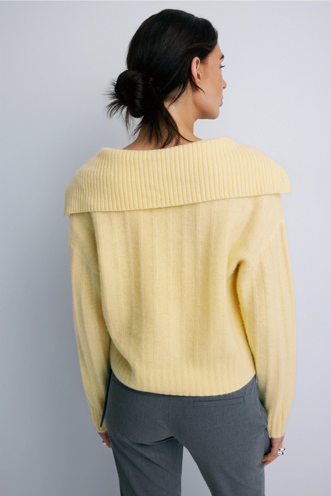 Premium Cashmere Reversible Collared Cardigan by NAADAM 2