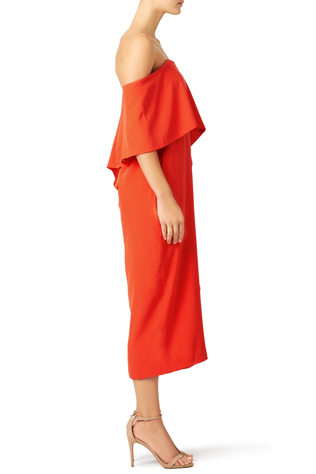Red Slip Tier Dress by Prabal Gurung 2