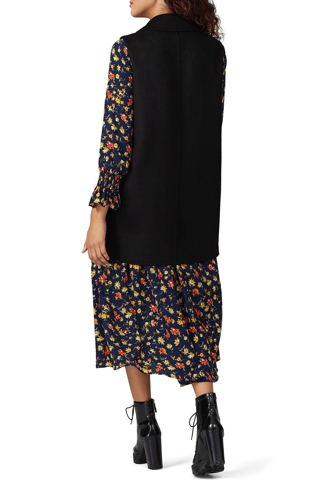 Black Short Blazer Vest by Victor Alfaro x RTR 2