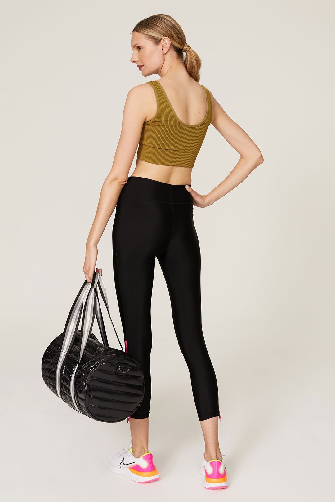 Active Essential Ribbed Bra by GOOD AMERICAN 2