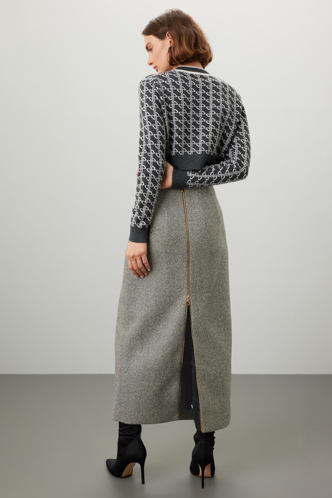 スカート PATOU high-waisted check skirt Jewel Pencil Skirt by Patou | Rent the Runway