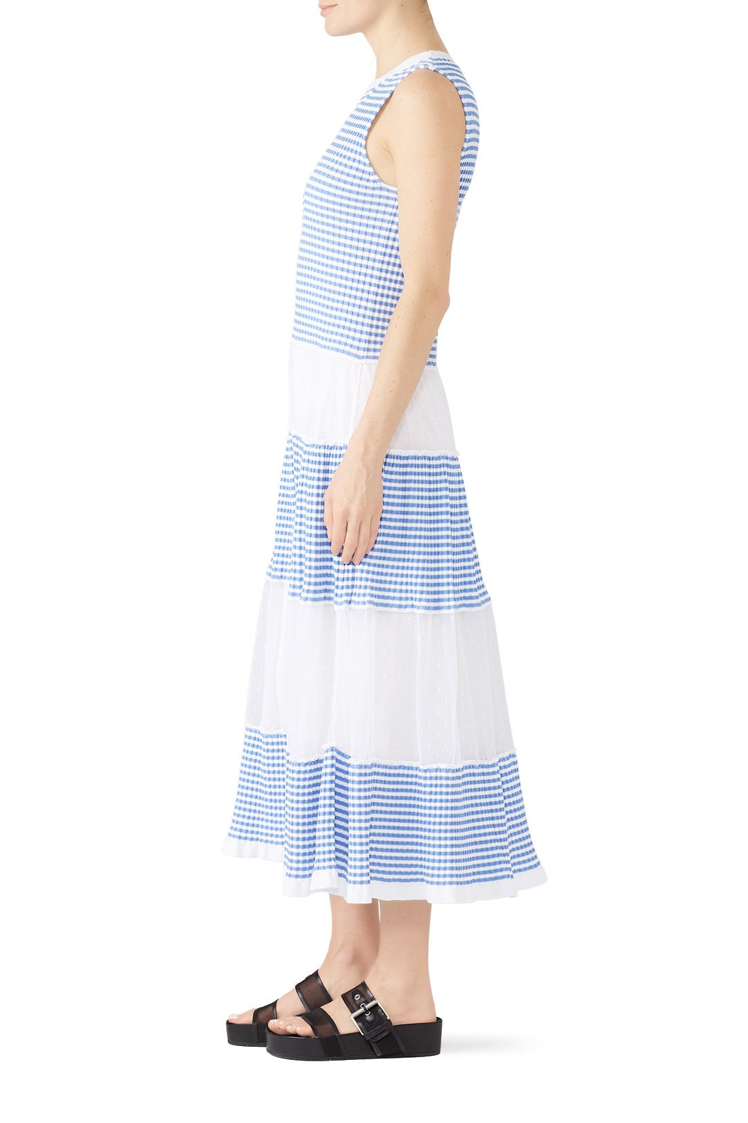 Blue Stripe Panel Maxi by RED Valentino 2