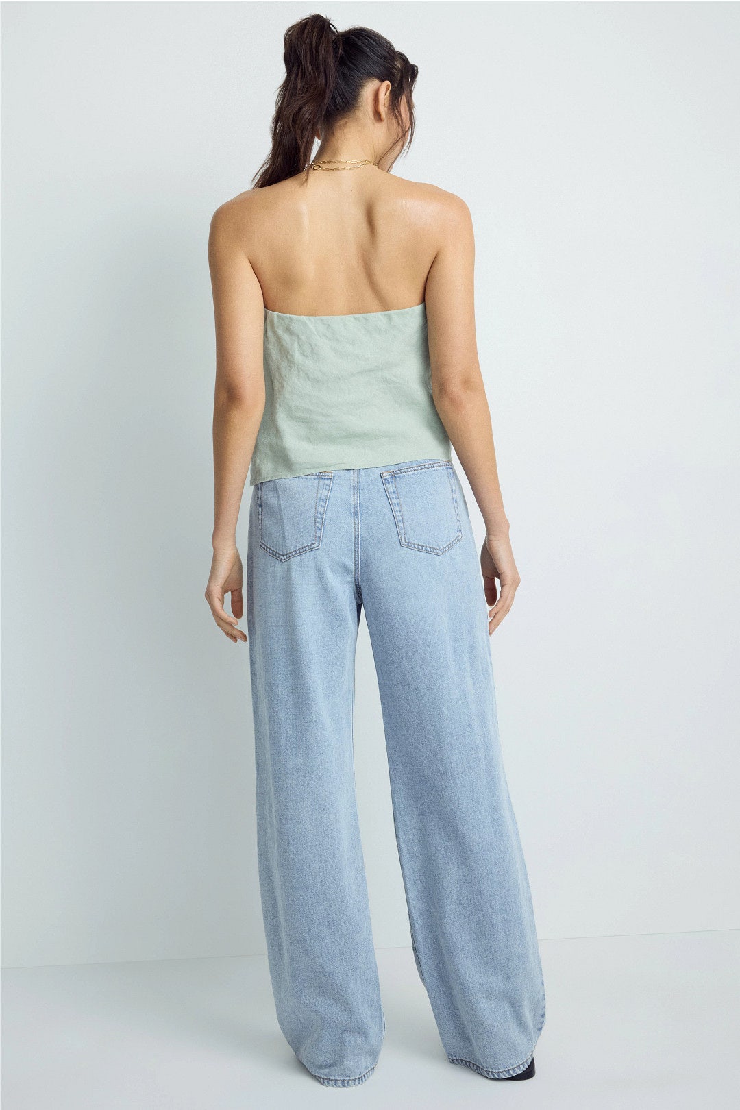 Normandie Light Wash Jeans With Tie Belt by Rails 2