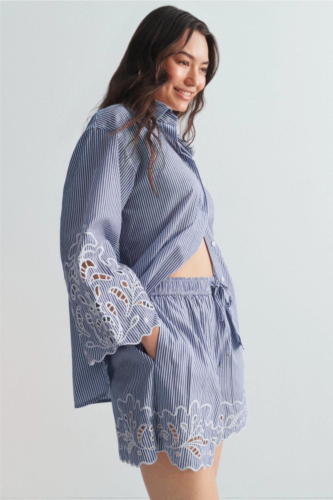 Darcy Embroidered Shorts by Fifteen Twenty 1