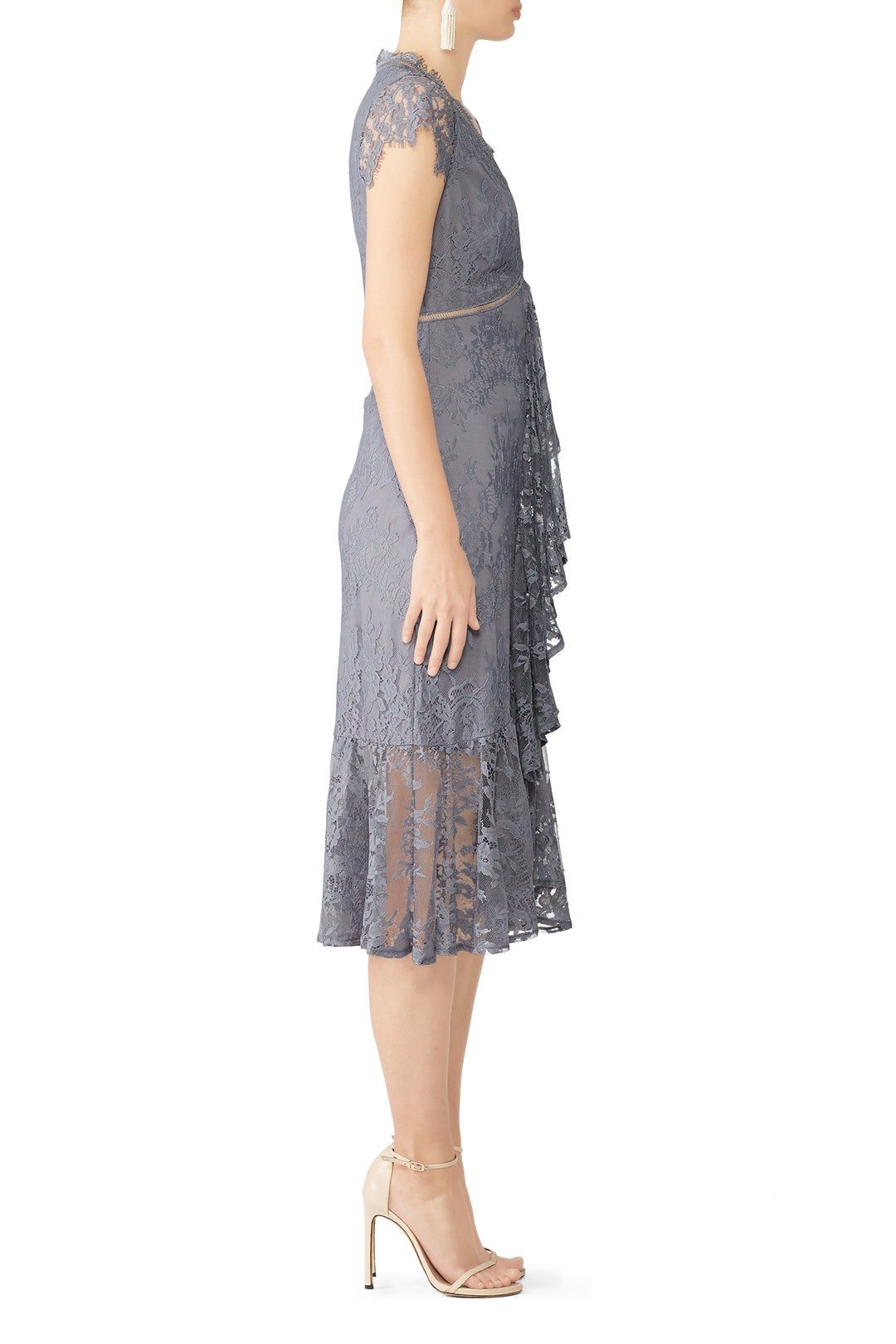 Silver Myriem Lace Dress by Saylor 2