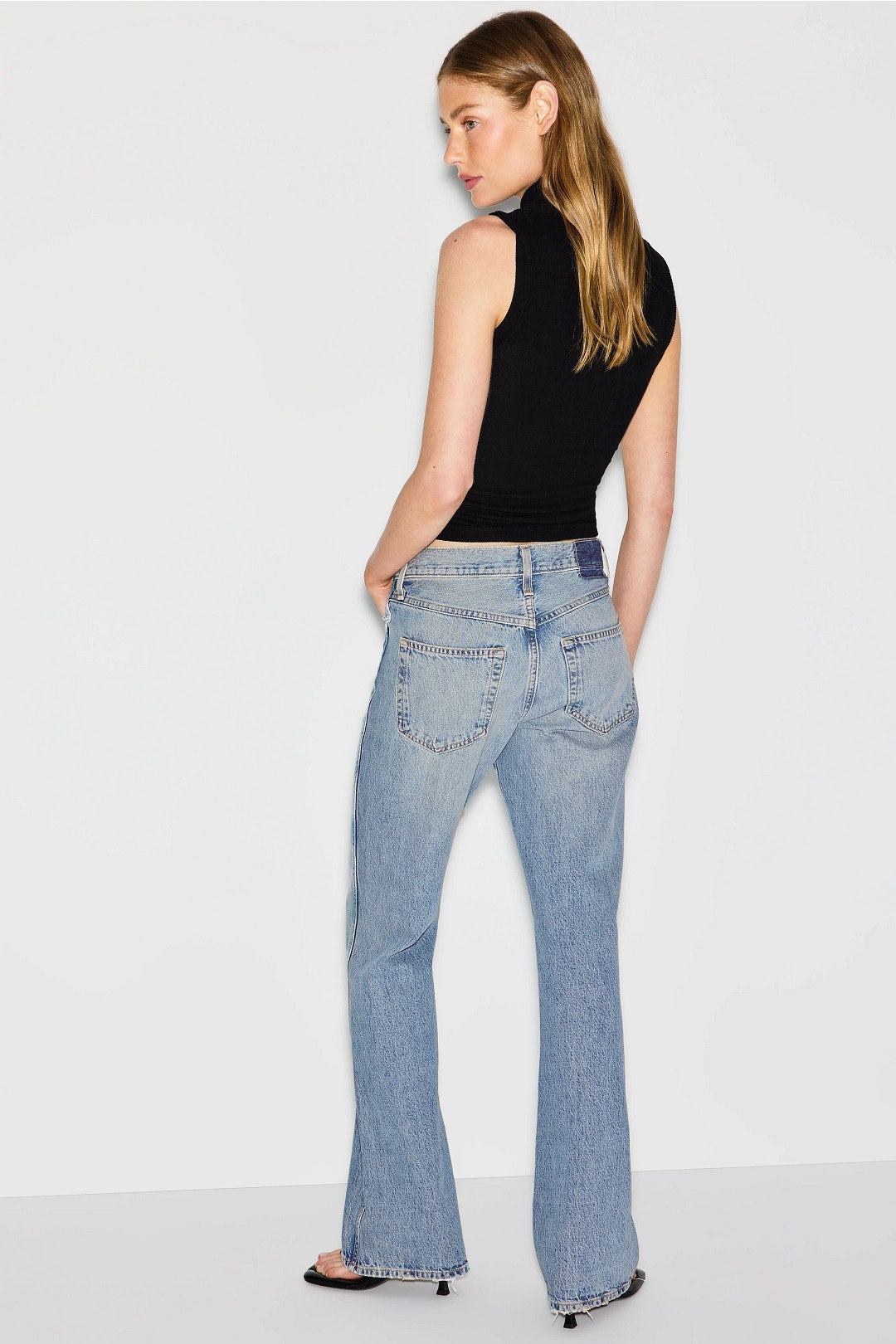 Marcenia Light Rise Flare Jeans by AMO 2