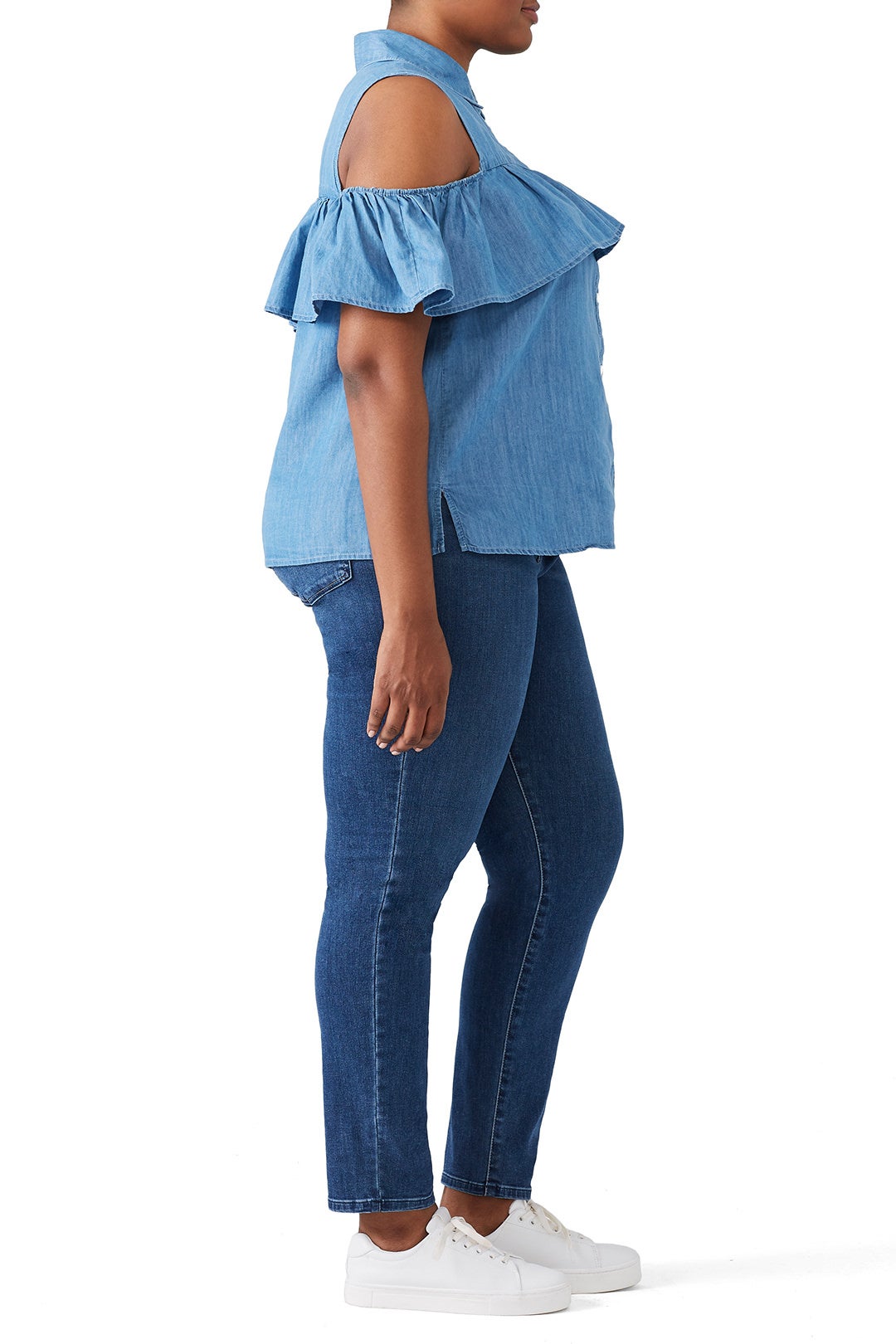 Cold Shoulder Button Down by Draper James X ELOQUII 1