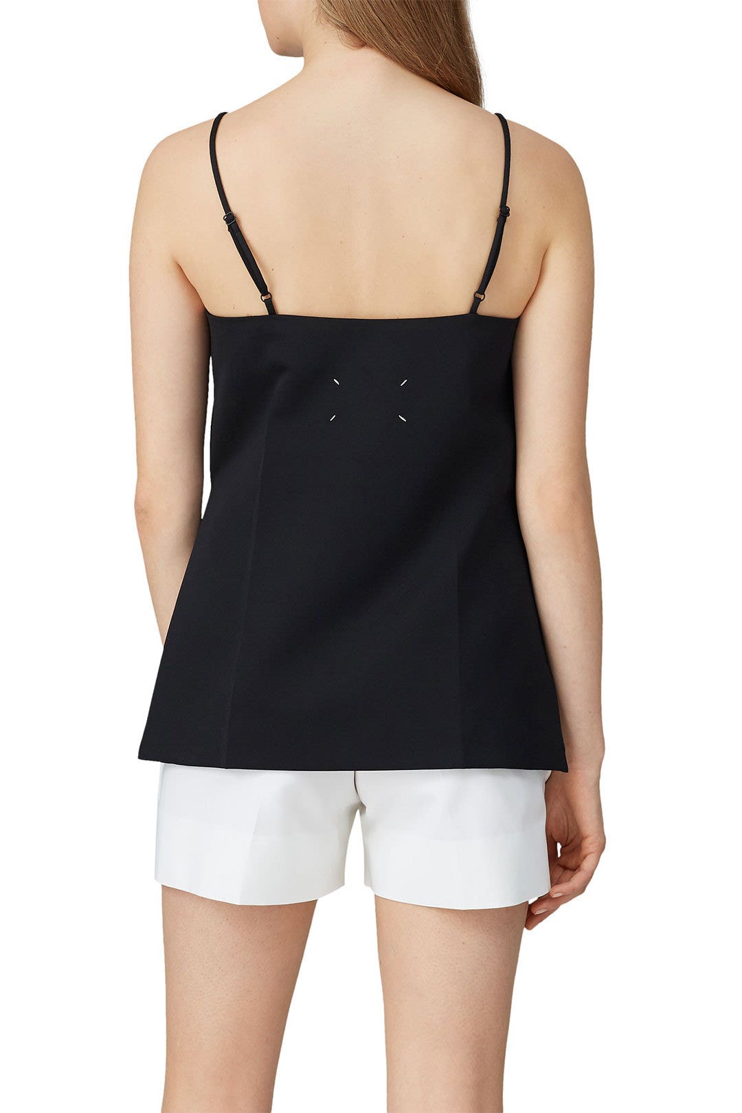 Black Square Neck Tank by Maison Margiela 2