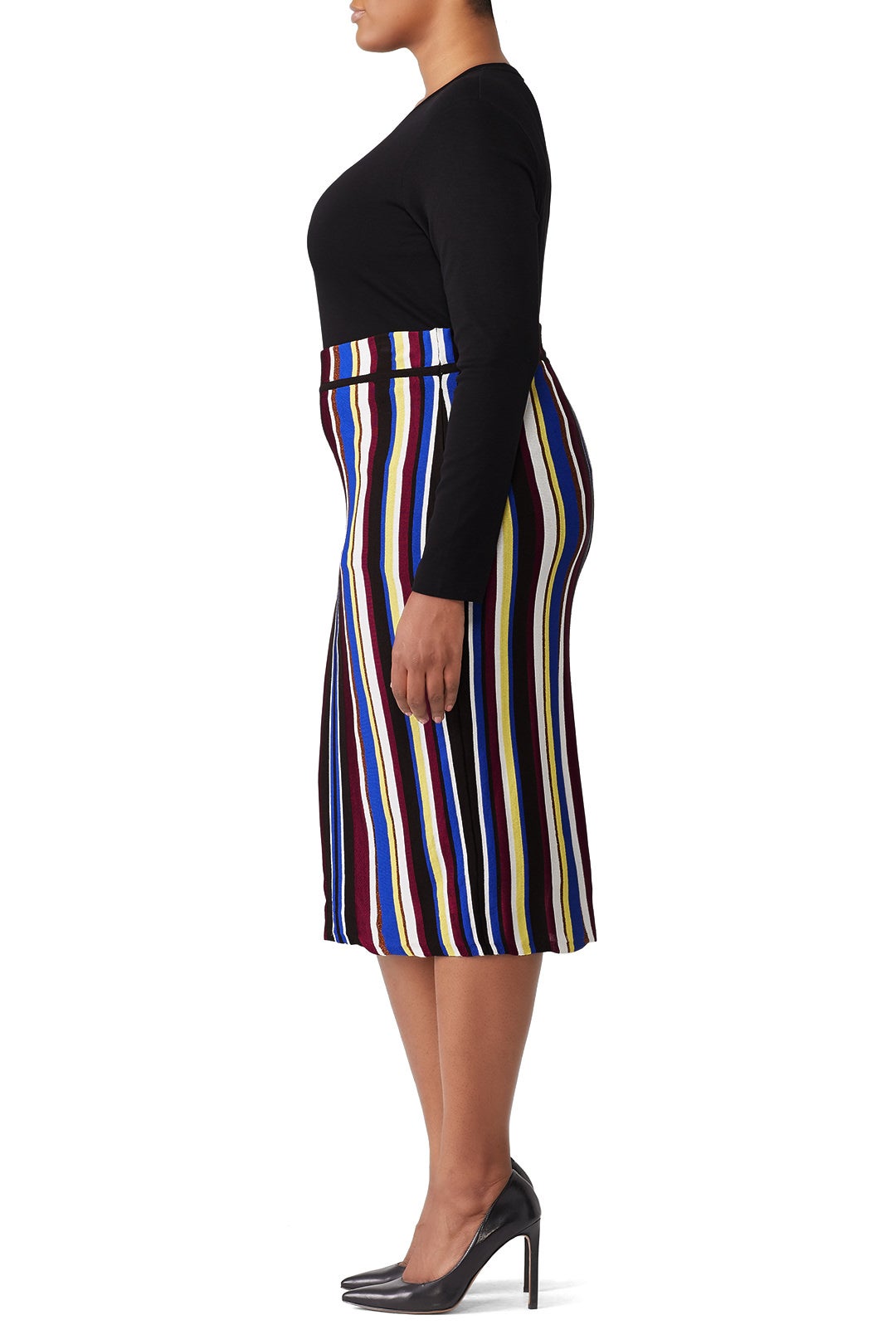 Royal Stripe Pencil Skirt by Rachel Rachel Roy 2