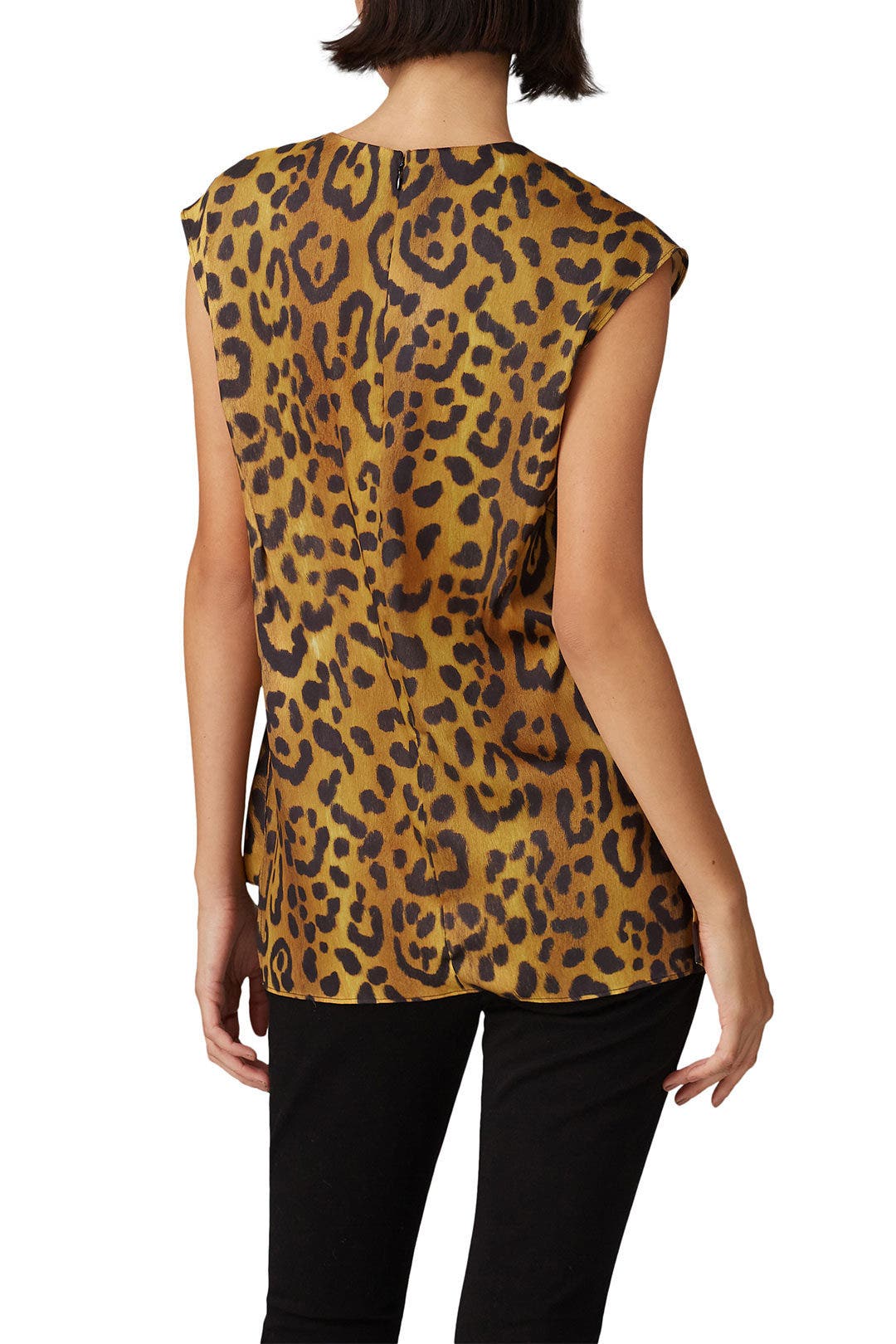 Leopard Cowl Neck Top by Adam Lippes x RTR 1
