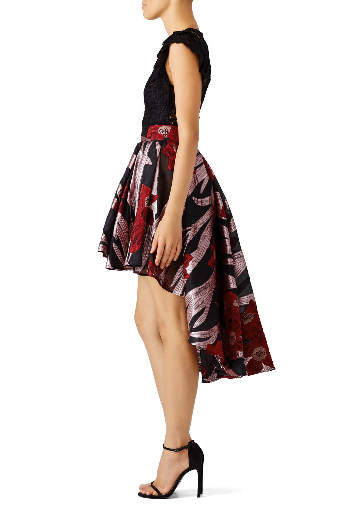 Mixed Floral Lace Dress by Christian Pellizzari 1