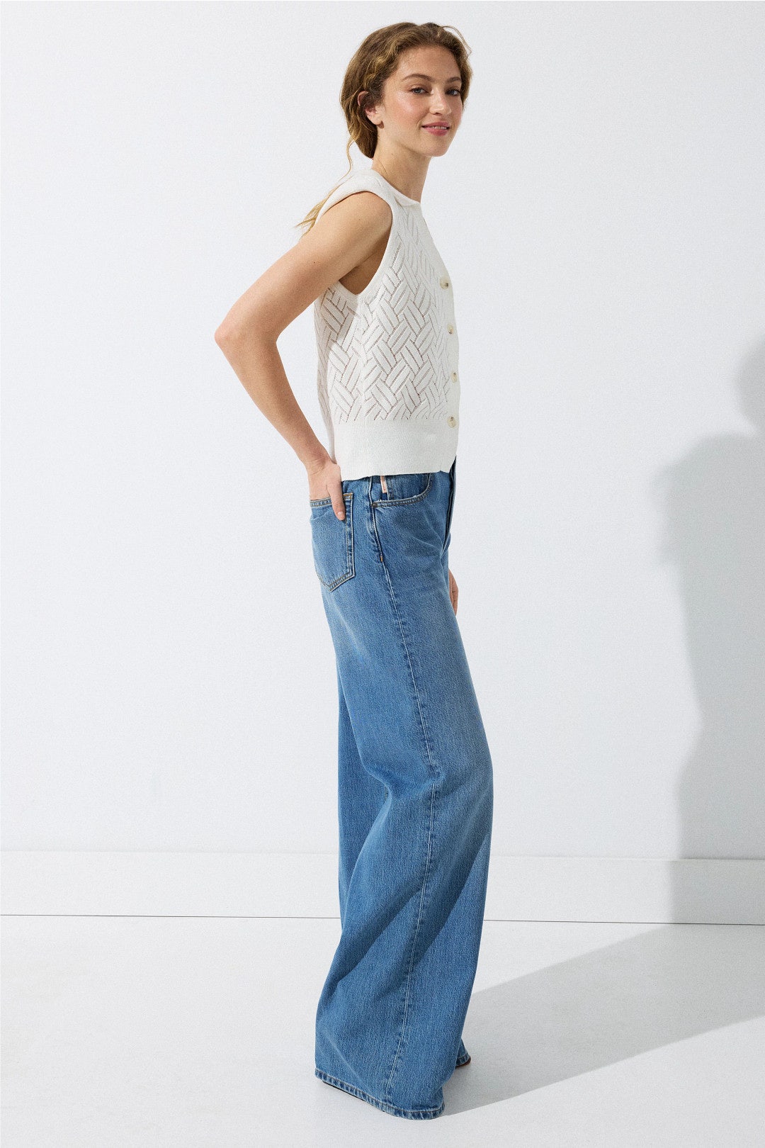 Sleeveless Collared Top by Hudson 1