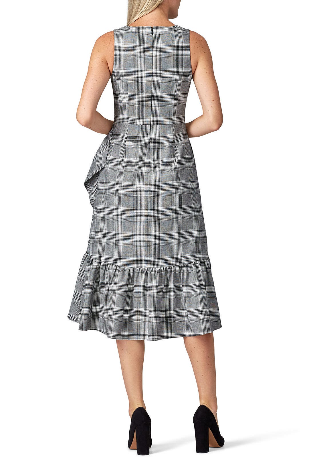 Houndstooth Ruffle Hem Dress by Great Jones 1