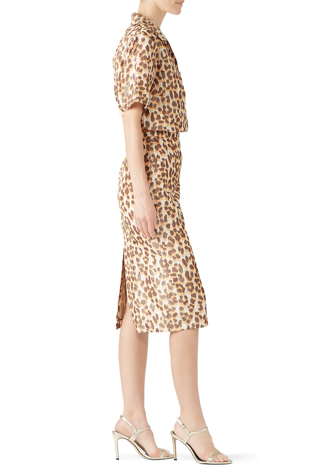 Leopard Fitted Midi Skirt by Rochas 2