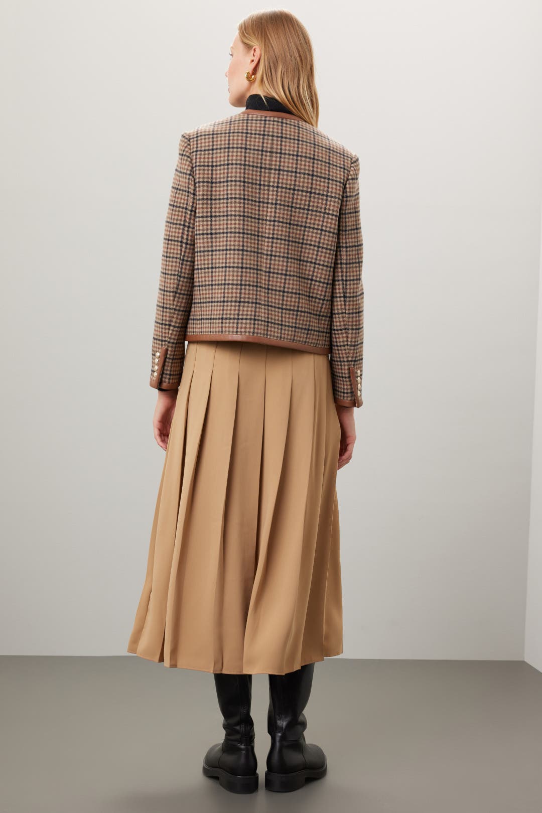 Classic Brown Tweed Jacket by DUNST | Rent the Runway