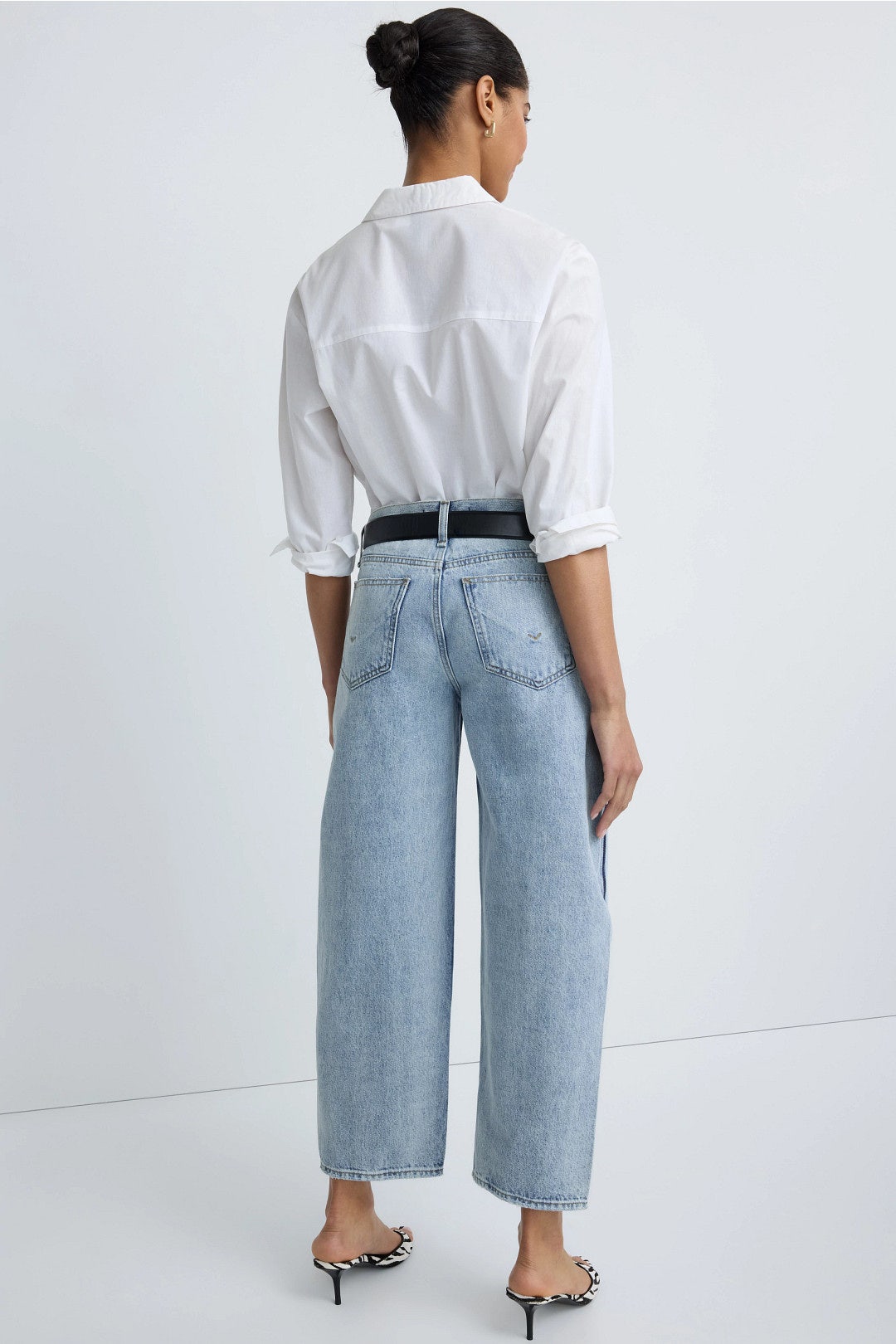 Courtney Mid Rise Baby Barrel Jeans by Hudson 2