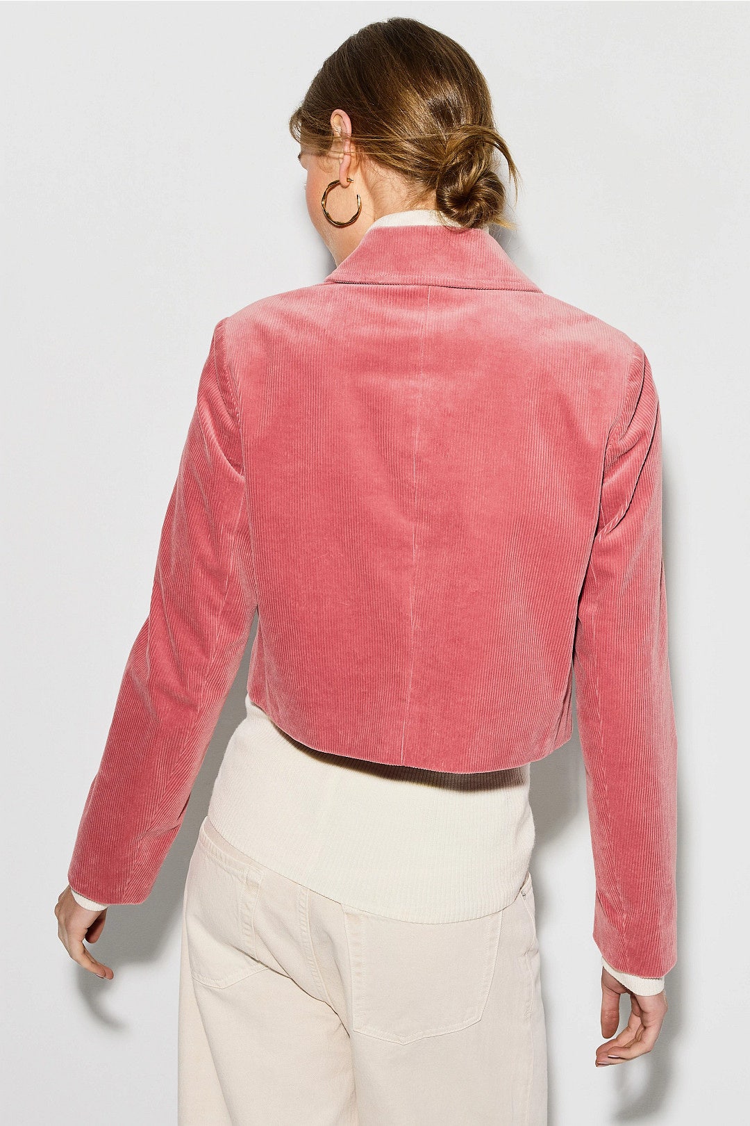 Aylin Pink Corduroy Jacket by LoveShackFancy 2